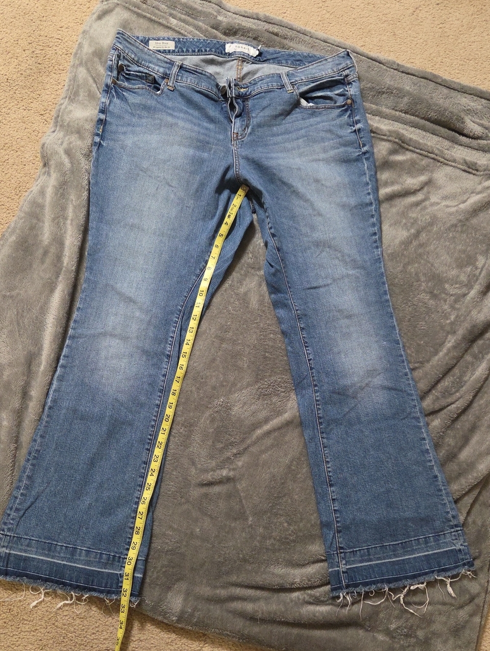 Torrid Light Blue Slim Boot Denim Jeans Size 20 With A 32 Inch Inseam